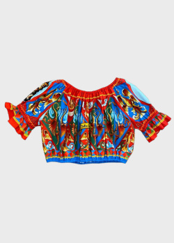 Детская блузка Dolce&Gabbana с рисунком, фото